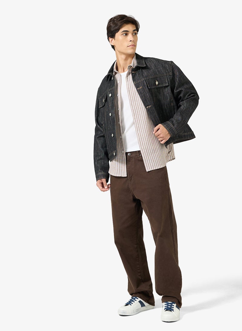 سفنتي فايف قميص كلاسيكي بقصة عادية - Image 4