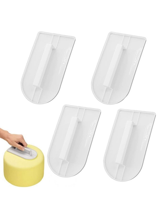 Fondant Cake Smoother Polisher, 2 Pcs Cake Scraper, Cake Smoother, Cake Icing Scraper Smoother Tool for Bread Dough Cake Fondant Icing - Image 1