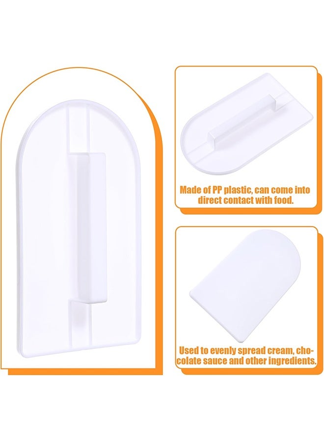 Fondant Cake Smoother Polisher, 2 Pcs Cake Scraper, Cake Smoother, Cake Icing Scraper Smoother Tool for Bread Dough Cake Fondant Icing - Image 3