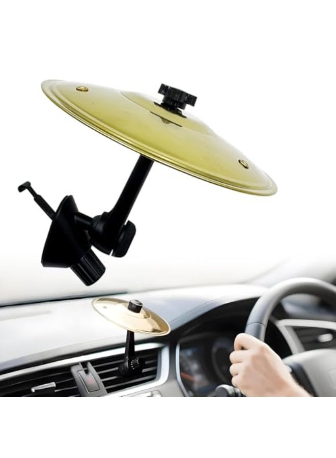 Bukela Car Cymbal, Car Cymbal Air Vent, Mini Drum Crash Cymbal For Car Vent, Suitable For All Types Of Vehicles (Gold) - Image 1