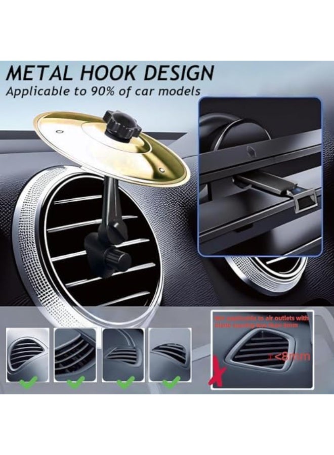 Bukela Car Cymbal, Car Cymbal Air Vent, Mini Drum Crash Cymbal For Car Vent, Suitable For All Types Of Vehicles (Gold) - Image 5