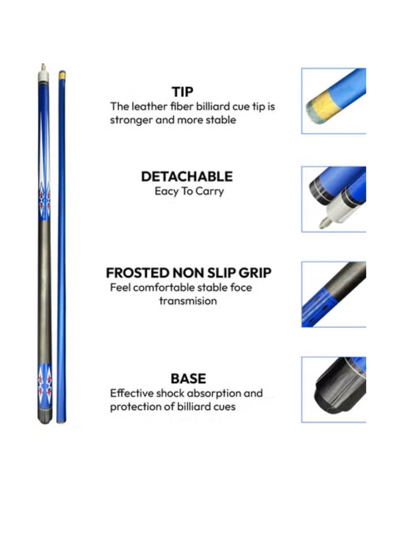 Spall 2-Piece 58 Inch13 mm Carbon Fibre Billiard Pool Cue Composite Pool Cue Sticks Set  - Image 2