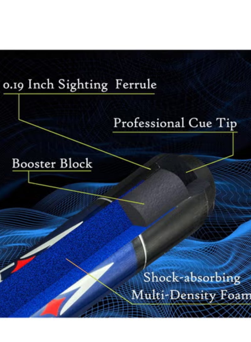 Spall 2-Piece 58 Inch13 mm Carbon Fibre Billiard Pool Cue Composite Pool Cue Sticks Set  - Image 4