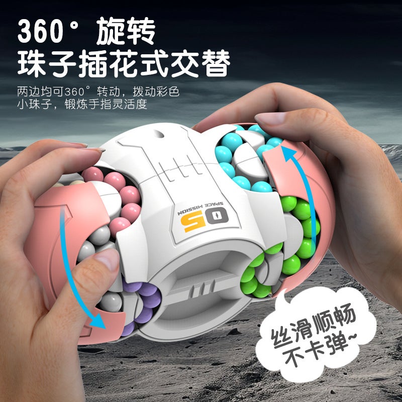 Three-Dimensional Magic Bean Fingertip Cube Gyro Decompression Fun Eight-Sided Space Magic Bean Cube Children'S Educational Toys - Image 4