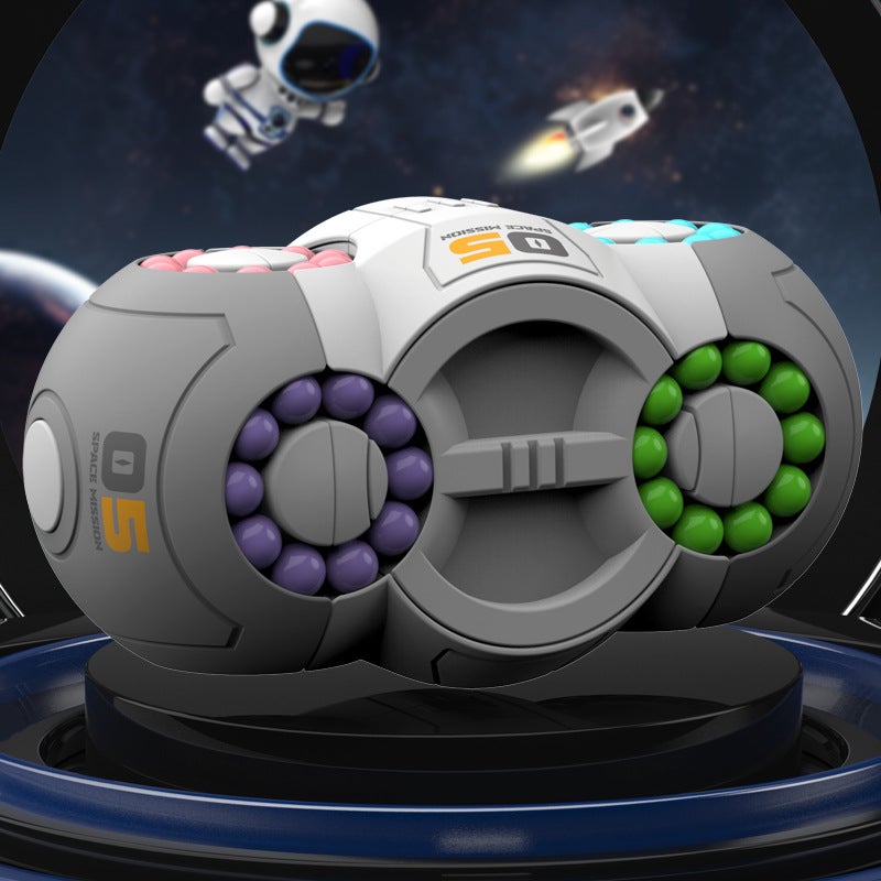 Three-Dimensional Magic Bean Fingertip Cube Gyro Decompression Fun Eight-Sided Space Magic Bean Cube Children'S Educational Toys - Image 1