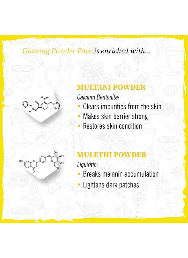 Keya Seth Aromatherapy Keya Seth Aromatherapy Glowing Powder Pack & Serum Facial Kit, Multani Mulethi, Kesar & Orange Oil, Open Pores,Lightening,Acne, Hydration 100Gm  - Image 3