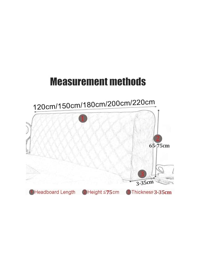 Green Tiger غطاء رأس السرير القابل للتمدد بلون موحد لحماية رأس السرير ضد الغبار (أسود، 180 سم) - Image 4
