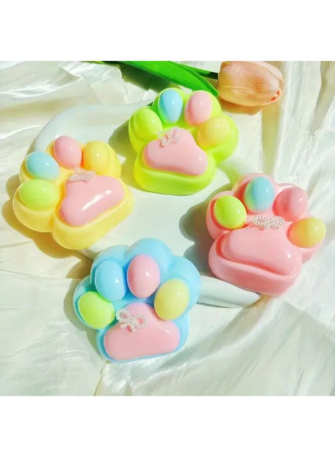 Taba Soft Toy Macaron Color Cat Paw Claw Random 1pc Cute Accessories Suitable For Kids Teens Party Favors Fun Gifts Office Classroom High Quality Novelty Play Halloween Christmas Gift Bag Fillers Fidget Toy Slime - Image 4