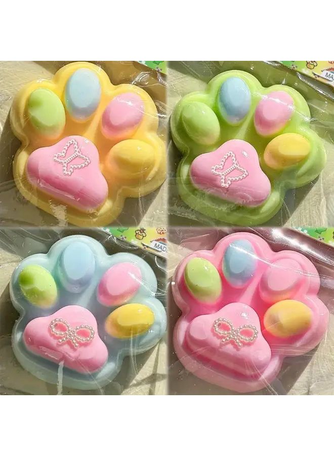 Taba Soft Toy Macaron Color Cat Paw Claw Random 1pc Cute Accessories Suitable For Kids Teens Party Favors Fun Gifts Office Classroom High Quality Novelty Play Halloween Christmas Gift Bag Fillers Fidget Toy Slime - Image 1