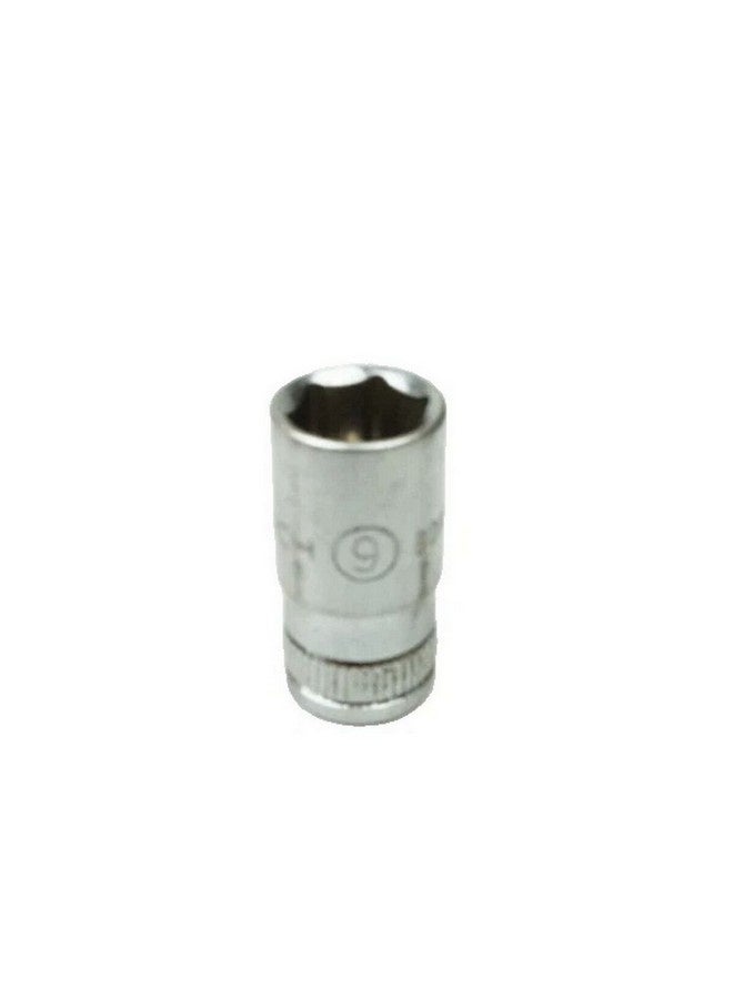GearWrench 6-Point Standard Metric Socket Silver 1/4 Inch x 9 mm 80131D - Image 1