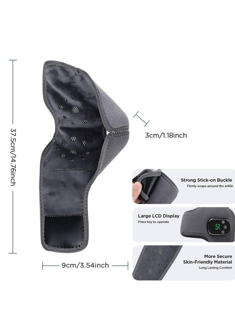 Wireless 3-in-1 Foot Massager with Heated Ankle Wrap, 3 Vibration Modes and 5 Heat Levels for Achilles Tendinitis and Plantar Fasciitis Relief - Image 5