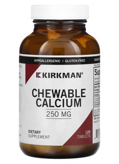 Kirkman Labs Calcium Chewable 250 mg 120 Tablets 