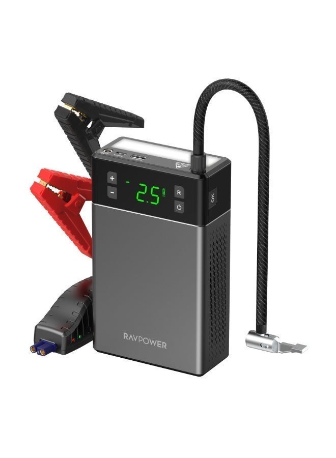RAVPower RP-PB1213 12000mAh 2in1 Jump Starter with Air Compressor - Image 1