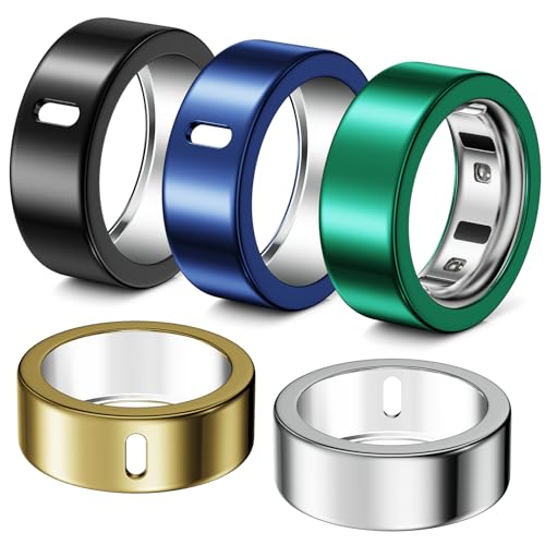 Hexasider 5 Pack Ring Cover Compatible with Oura Ring Gen 4/Oura Ring Gen 3 Horizon/Heritage, Abrasion-Resistant TPU Case for Oura Ring Protector Accessories for Oura Size 8 - Image 1