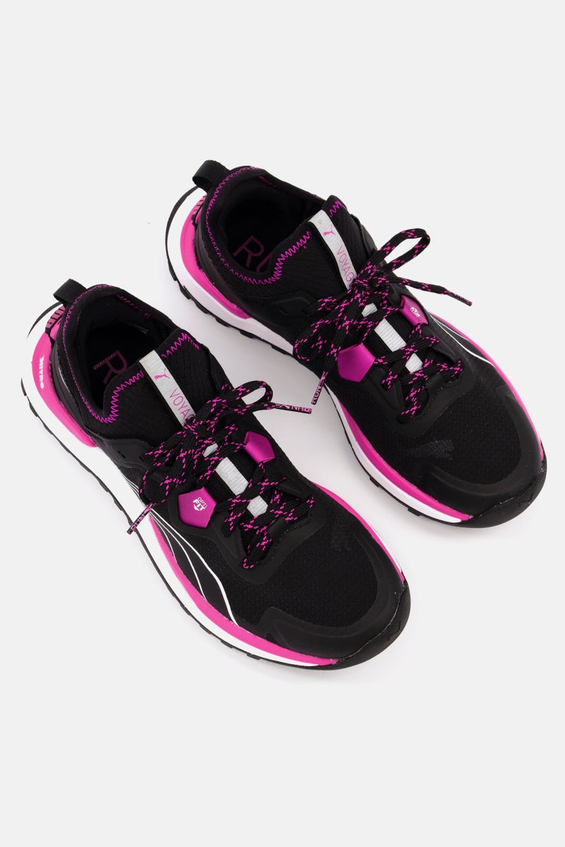 PUMA Women Voyage Nitro Lace Up Running Shoes, Black  - Image 4