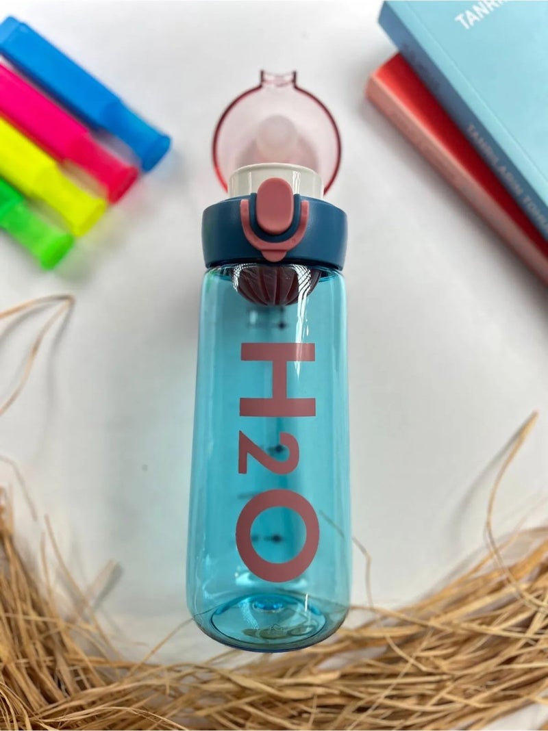 H2O Polycarbonate Detox Bottle 660 ml Turquoise Color  - Image 2