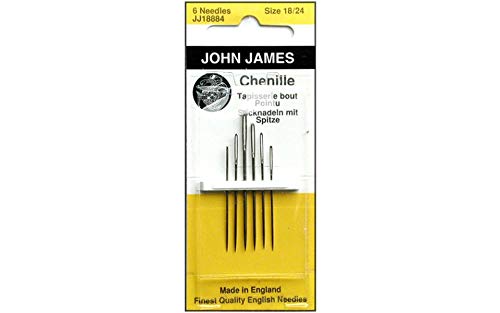 John James إبر يدوية من الشنيل - الحجم 18/24 6/عبوة - Image 3