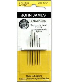 John James إبر يدوية من الشنيل - الحجم 18/24 6/عبوة - Image 2
