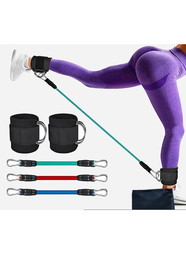 حزام الكاحل مع الأصفاد على الساق والورك ممارسة المقاومة حزام الركل والورك التدريب - Image 2