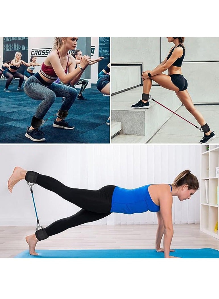 حزام الكاحل مع الأصفاد على الساق والورك ممارسة المقاومة حزام الركل والورك التدريب - Image 3