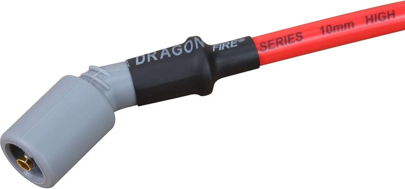 AIP Electronics أسلاك شمعات الإشعال Dragon FIRE Performance 10mm متوافقة مع 1999-2019 GM Chevy GMC LS1 LS2 LS3 LS6 LS7 Vortec 4.8L 5.3L 6.0L LS1 100 أوم/قدم، درع حراري OE ملائم OEM PWJ256 - Image 4