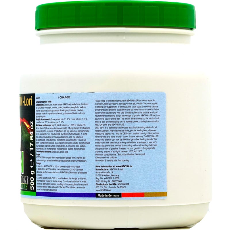 Nekton-Lori Complete Nectar Concentrate for Lorikeets (500gm / 1.1Lb) - Image 3