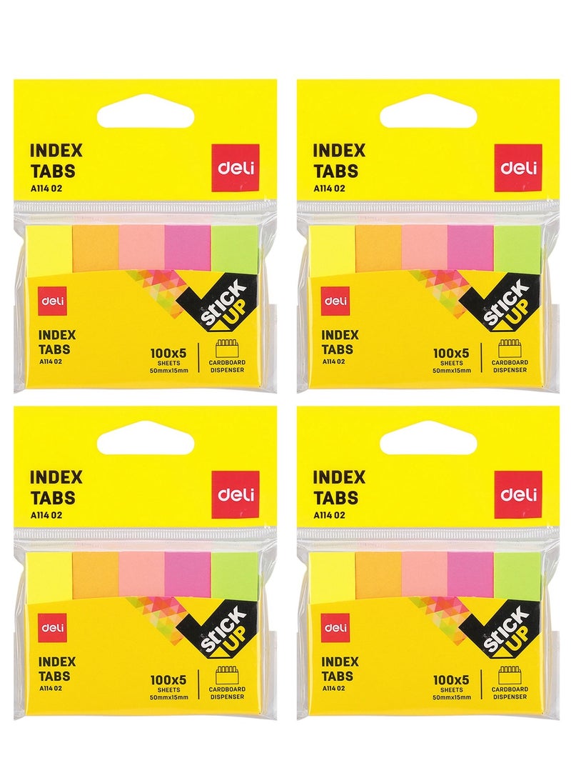 Deli 2000-Piece Index Tabs Multicolour  - Image 1