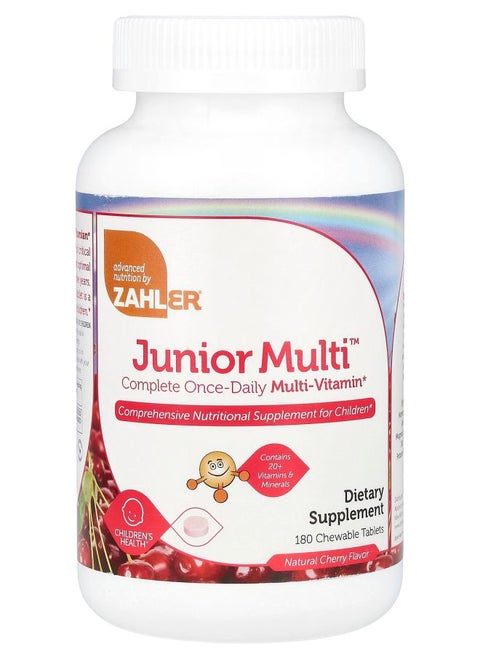Junior Multi™ Complete Once-Daily Multi-Vitamin Natural Cherry 180 Chewable Tablets