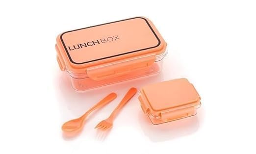 black sparrow Transparent Lunch Box with Water Bottle for Office for Men Women and Lunch Box for Women School Kids and Microwave Safe Leak Proof airtight Lunch - Image 4