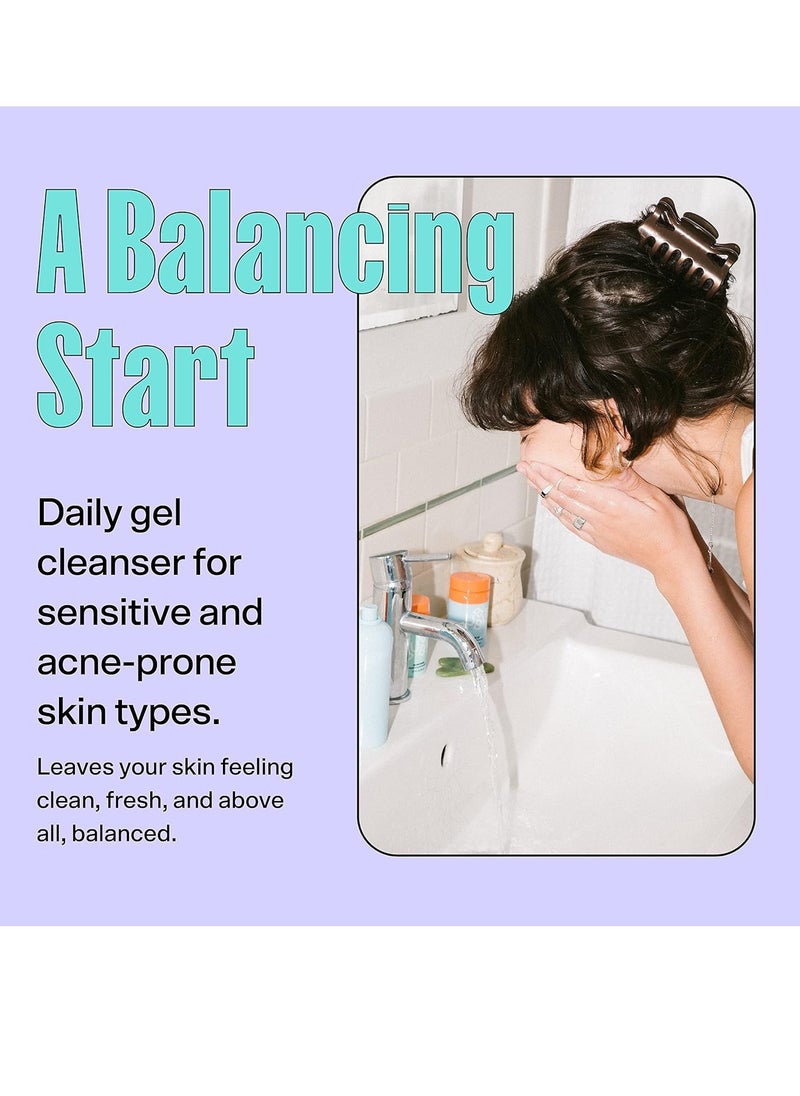 Bubble Bubble Skincare Fresh Start Gel Cleanser - Gentle Exfoliating Face Wash for Oily Skin - Formulated with Aloe Vera Juice + Caffeine to Protect and Soothe Complexion 1.7 FL Oz(50ml)  - Image 2