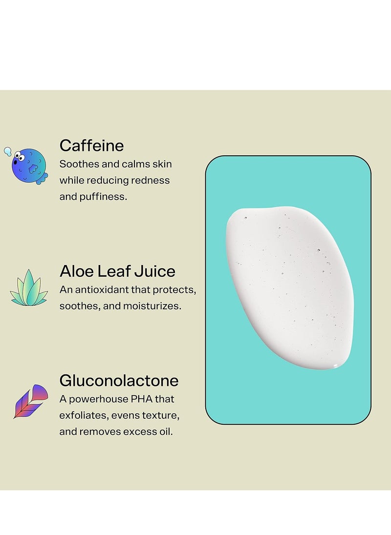 Bubble Bubble Skincare Fresh Start Gel Cleanser - Gentle Exfoliating Face Wash for Oily Skin - Formulated with Aloe Vera Juice + Caffeine to Protect and Soothe Complexion 1.7 FL Oz(50ml)  - Image 3