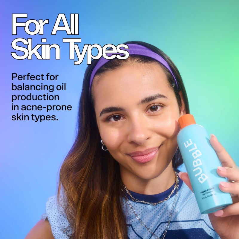 Bubble جل تنظيف البشرة من بابل - غسول وجه مقشر لطيف للبشرة الدهنية - مُركب بعصير الألوة فيرا + كافيين لحماية وتهدئة البشرة (50 مل) - Image 4