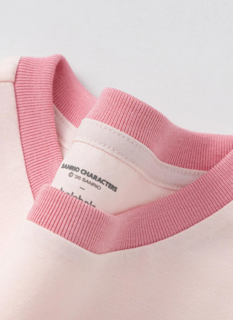 Balabala Pink Toddler Girls Round v-neck short-sleeved T-shirt for Women | Best Price UAE