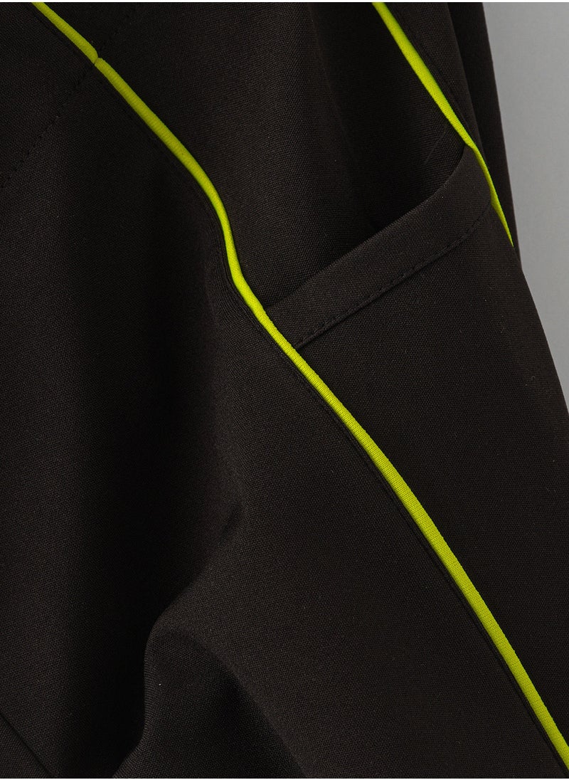 Jelliene Knit legging with aop panel at bottom  - Image 4