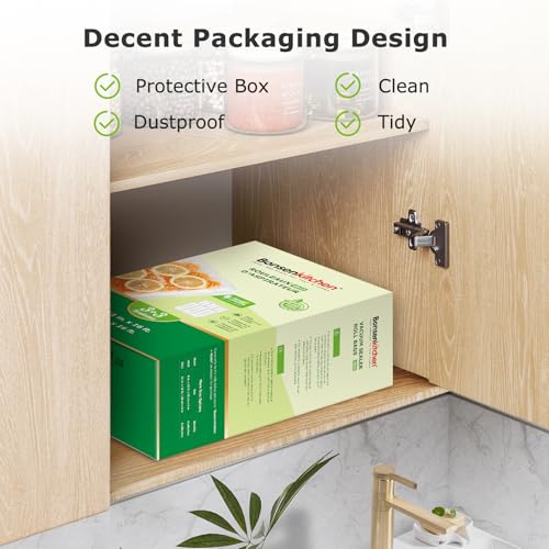 Bonsenkitchen [2025 Upgraded] Bonsenkitchen 3 Rolls 11" x 16' + 3 Rolls 8" x 16' Vacuum Sealer Bags for Food with a Color Box, Easy to Store, Commercial Grade, BPA Free, Great for Food Storage or Sous Vide, VB22 - Image 3