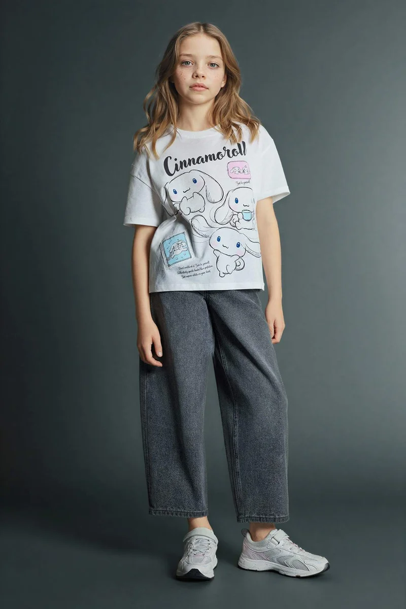 ديفاكتو Girl Baggy Fit Wide Leg Jeans