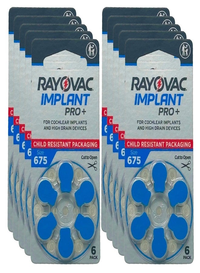 رايوفاك بطاريات Rayovac Cochlear Implant Pro+ | الحجم 675 (عبوة من 60 بطارية) | عبوة مقاومة للأطفال - Image 1