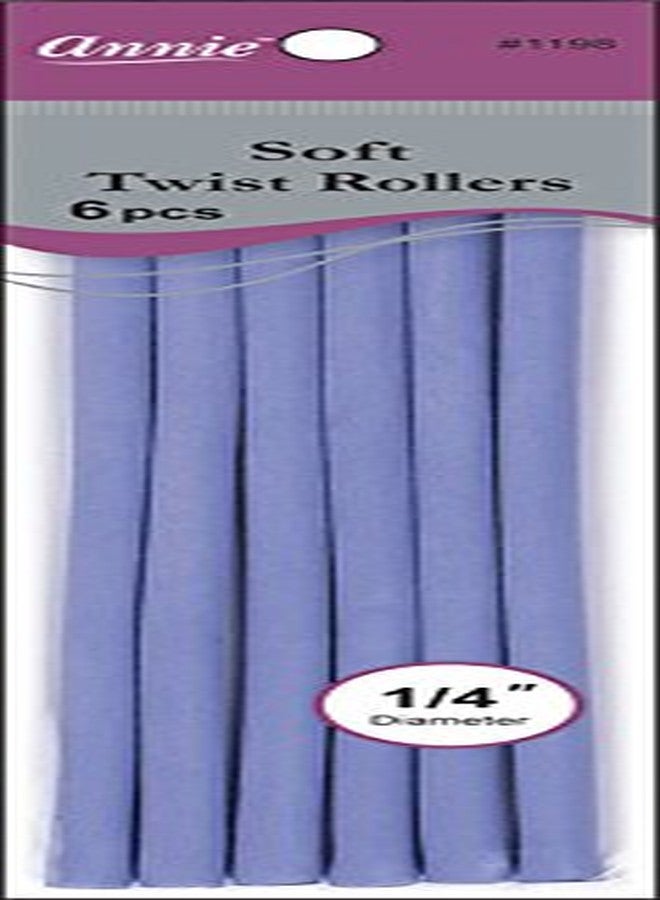Annie Soft Twist Roller, Lavender, 6 Count