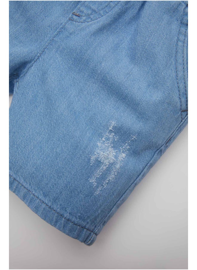 DeFacto Babyboy Regular Fit Denim Shorts  - Image 3