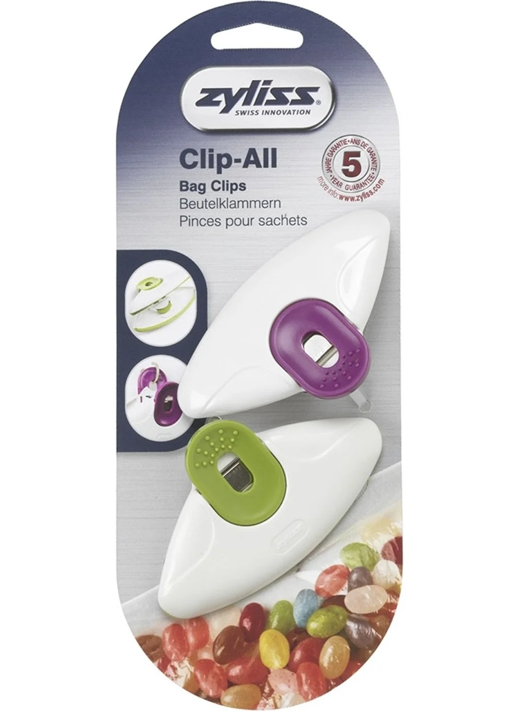 زيليس E990030 2-Piece Bag Closing Clip Large Size