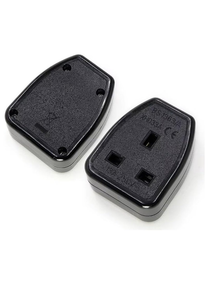 erorex C14 Male Plug to UK PDU/UPS Power Extension Cable,Quality UPS Power Cable IEC320 C14 Male Plug to UK 13A Female Socket, Connect C13 Adapter Lead Cord for PDU UPS 13A 250V (0.50 meter) - Image 4