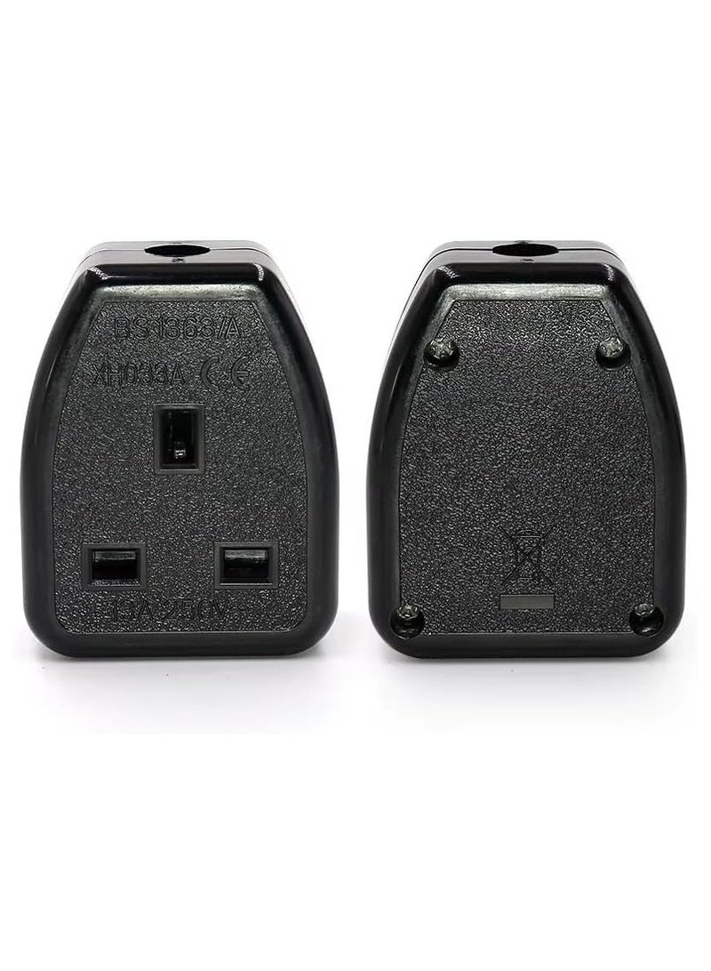 erorex C14 Male Plug to UK PDU/UPS Power Extension Cable,Quality UPS Power Cable IEC320 C14 Male Plug to UK 13A Female Socket, Connect C13 Adapter Lead Cord for PDU UPS 13A 250V (0.50 meter) - Image 3