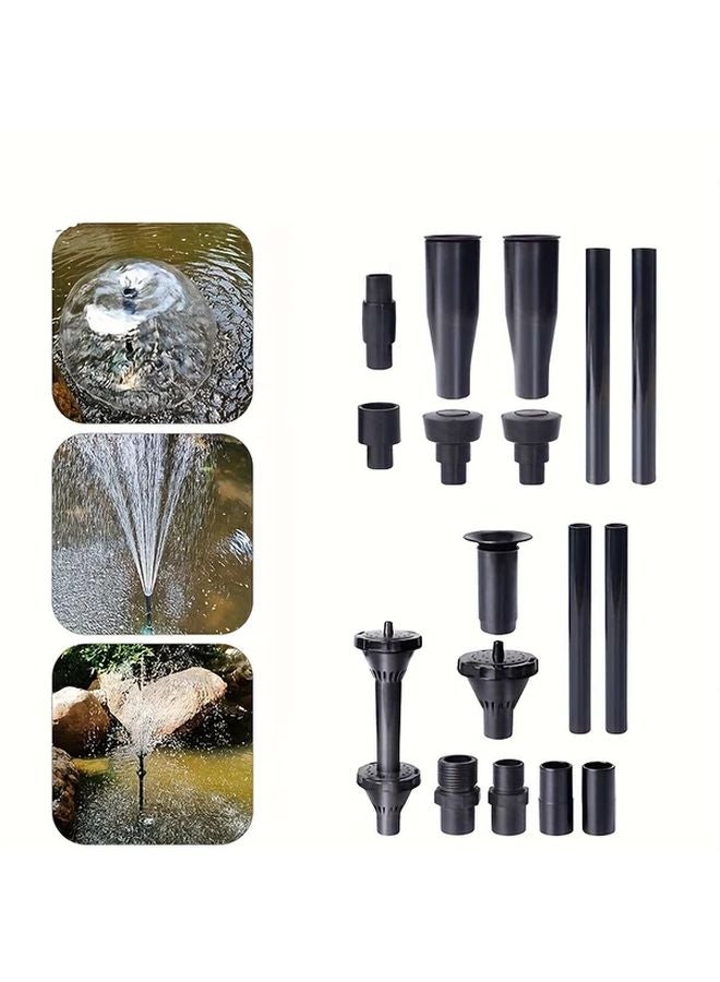 Large Fountain Pump Nozzle Set 8X Water Spray Head For Submersible Pump Garden Pond - Image 2