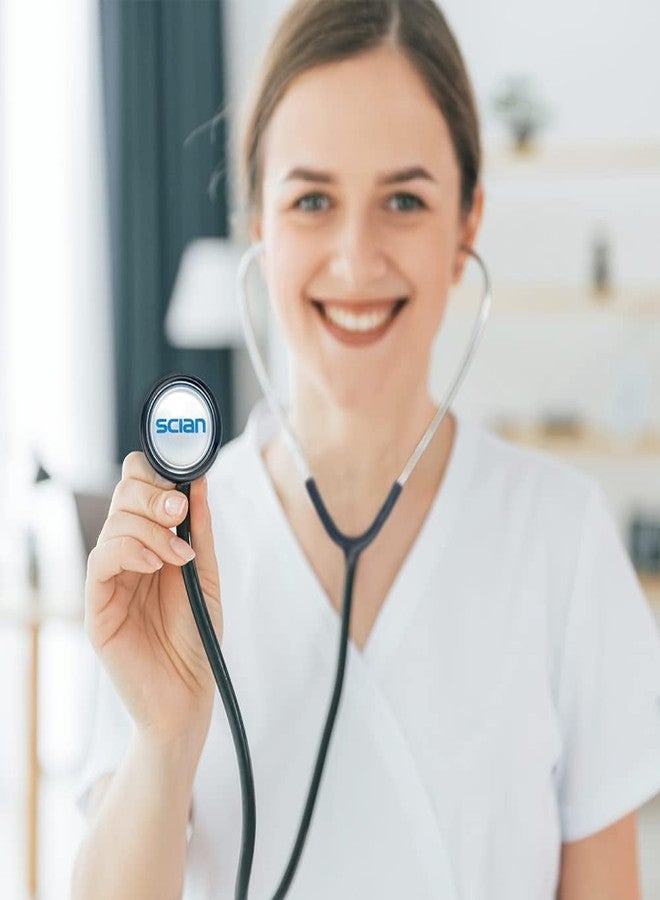 SCIAN Stethoscope for Nurse - Deluxe Single Head Stethoscope for Medical and Clinical Use, Perfect Work for Nurse Doctor Pediatric Infant (Black) - Image 4