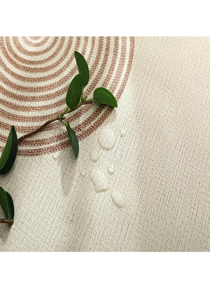 Oilproof Tablecloth Nordic Plaid Pvc Tablecloth Household  Waterproof Ins Rectangular Print Minimalist 55*70Inch Tablecloth