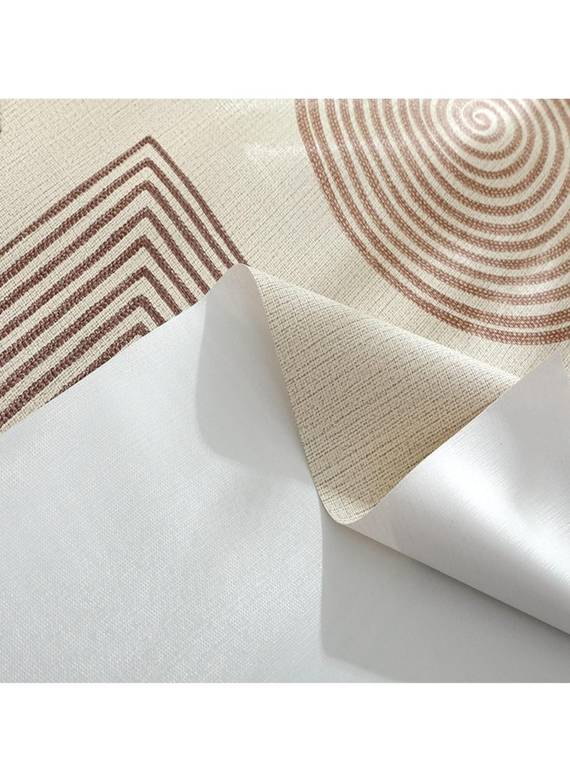 Oilproof Tablecloth Nordic Plaid Pvc Tablecloth Household  Waterproof Ins Rectangular Print Minimalist 55*70Inch Tablecloth