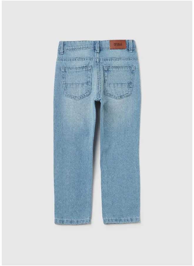 او في اس Five-pocket,straight-fit jeans