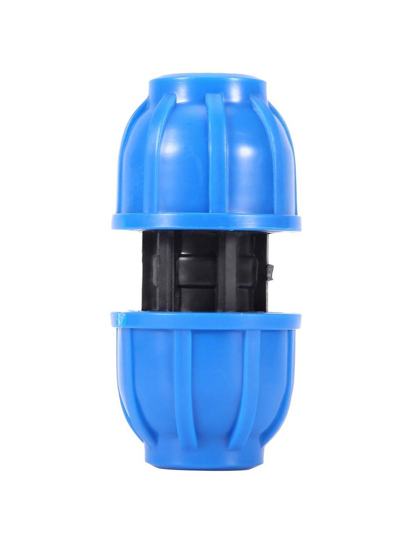 Excefore Water Pipe Connector, 5Pcs PE Plastic 20mm to 20mm Straight Pipe Connection Adapter, Quick Connect Hose End Connector Kit for Water Gun and Pipe - Image 4