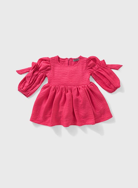 فستان كتان للبنات أطفال صغار