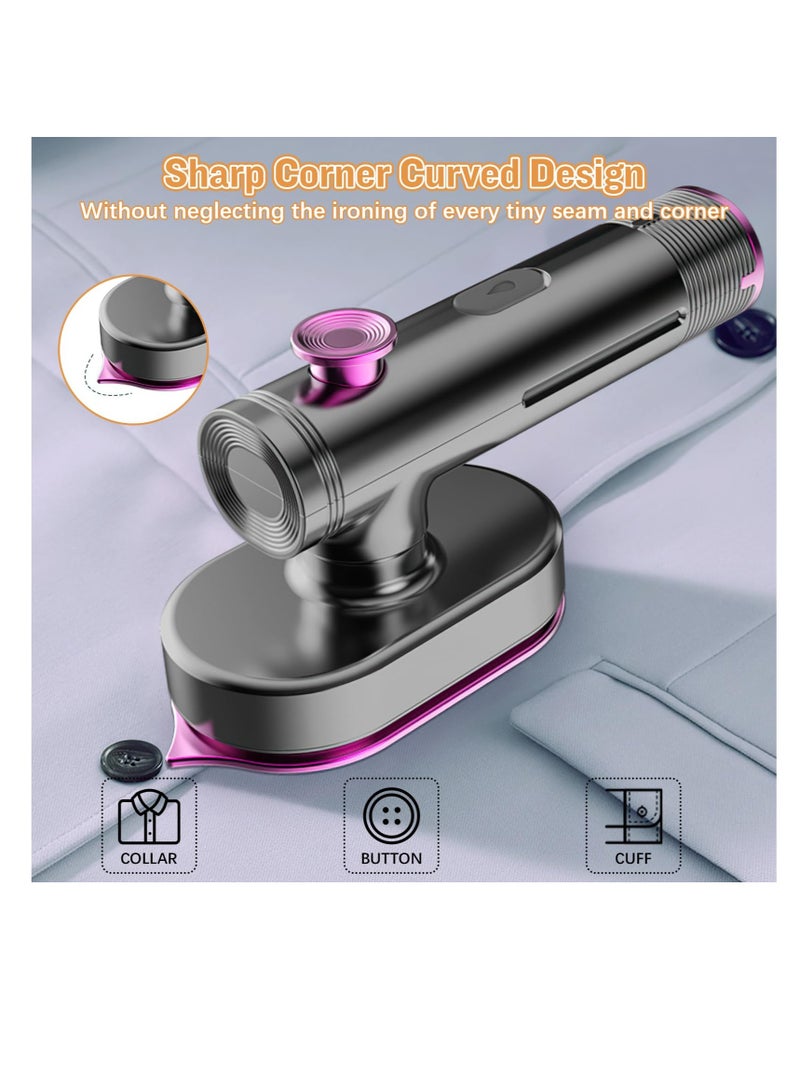 Excefore Hand Steamers for Travel Iron, Portable Garment Steamer Travel Iron, Fast Heat-up, Ceramic Nonstick Sole Plate, Dry and Wet Ironing, Suitable for Trips & Home Use - Image 5